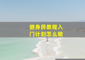 健身房教程入门计划怎么做