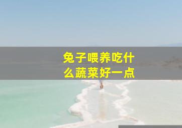 兔子喂养吃什么蔬菜好一点