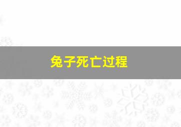 兔子死亡过程