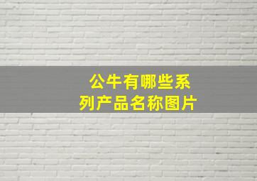 公牛有哪些系列产品名称图片