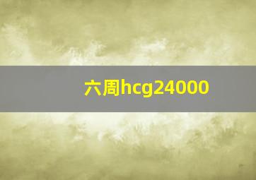 六周hcg24000