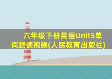 六年级下册英语Unit5单词跟读视频(人民教育出版社)