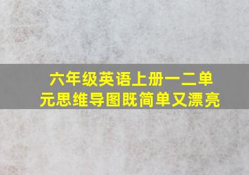 六年级英语上册一二单元思维导图既简单又漂亮