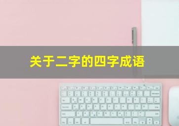 关于二字的四字成语