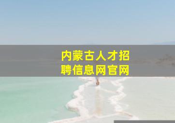 内蒙古人才招聘信息网官网