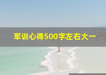 军训心得500字左右大一