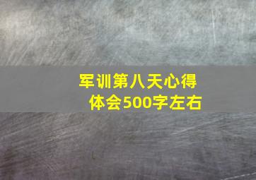 军训第八天心得体会500字左右