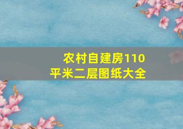 农村自建房110平米二层图纸大全