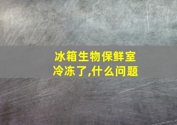 冰箱生物保鲜室冷冻了,什么问题