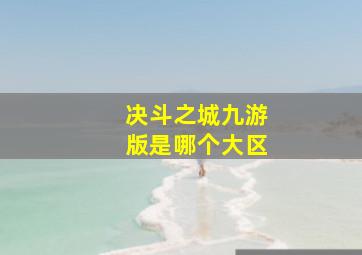 决斗之城九游版是哪个大区