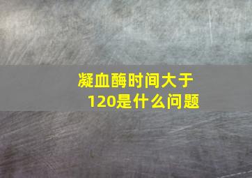 凝血酶时间大于120是什么问题