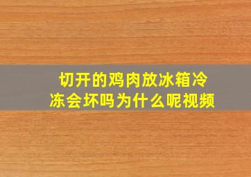 切开的鸡肉放冰箱冷冻会坏吗为什么呢视频