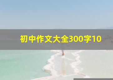 初中作文大全300字10