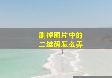 删掉图片中的二维码怎么弄