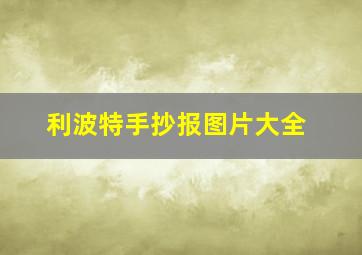 利波特手抄报图片大全