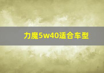 力魔5w40适合车型