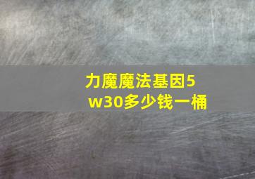 力魔魔法基因5w30多少钱一桶