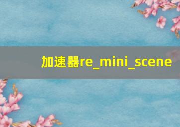 加速器re_mini_scene