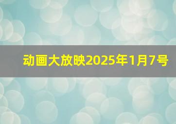 动画大放映2025年1月7号