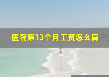 医院第13个月工资怎么算