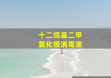 十二烷基二甲氯化铵消毒液