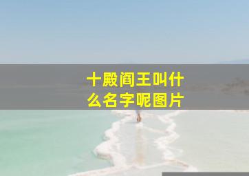 十殿阎王叫什么名字呢图片