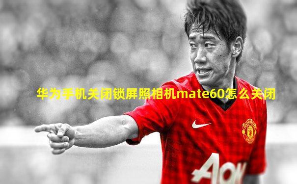 华为手机关闭锁屏照相机mate60怎么关闭