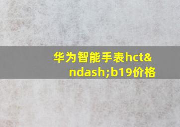 华为智能手表hct–b19价格