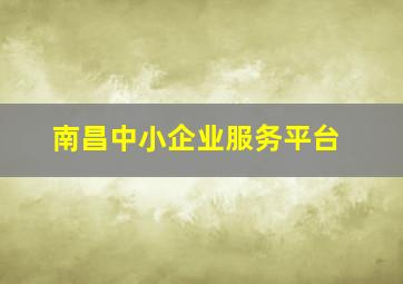 南昌中小企业服务平台