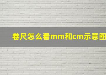 卷尺怎么看mm和cm示意图