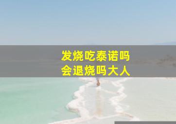 发烧吃泰诺吗会退烧吗大人