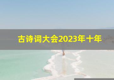 古诗词大会2023年十年