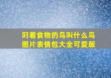 叼着食物的鸟叫什么鸟图片表情包大全可爱版