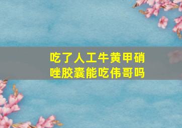 吃了人工牛黄甲硝唑胶囊能吃伟哥吗