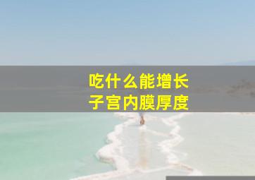 吃什么能增长子宫内膜厚度