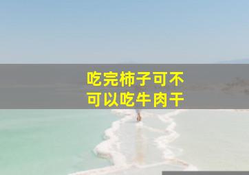 吃完柿子可不可以吃牛肉干