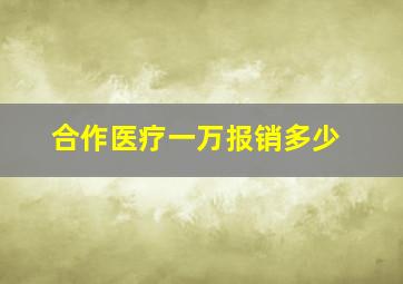 合作医疗一万报销多少