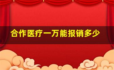 合作医疗一万能报销多少