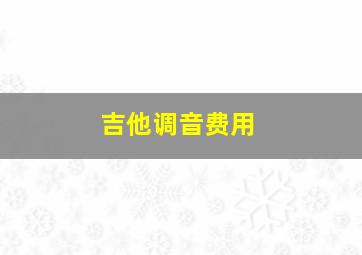 吉他调音费用