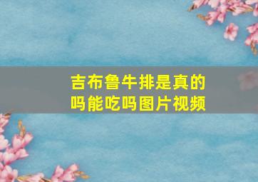 吉布鲁牛排是真的吗能吃吗图片视频