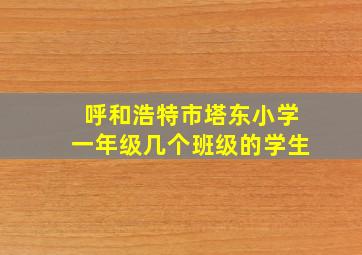 呼和浩特市塔东小学一年级几个班级的学生