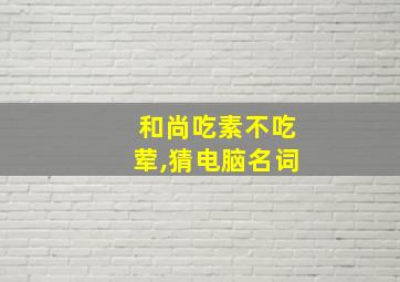 和尚吃素不吃荤,猜电脑名词