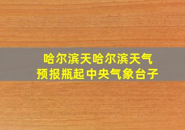 哈尔滨天哈尔滨天气预报瓶起中央气象台子