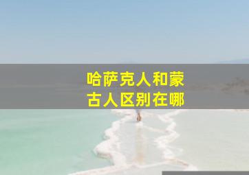 哈萨克人和蒙古人区别在哪