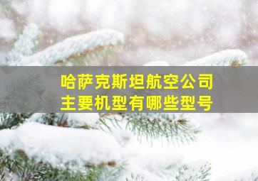 哈萨克斯坦航空公司主要机型有哪些型号