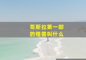 哥斯拉第一部的怪兽叫什么