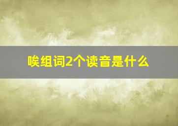 唉组词2个读音是什么