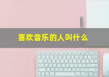 喜欢音乐的人叫什么