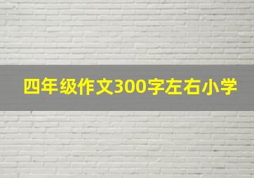 四年级作文300字左右小学