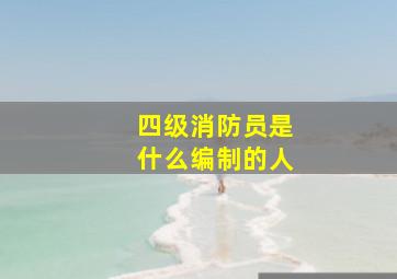 四级消防员是什么编制的人